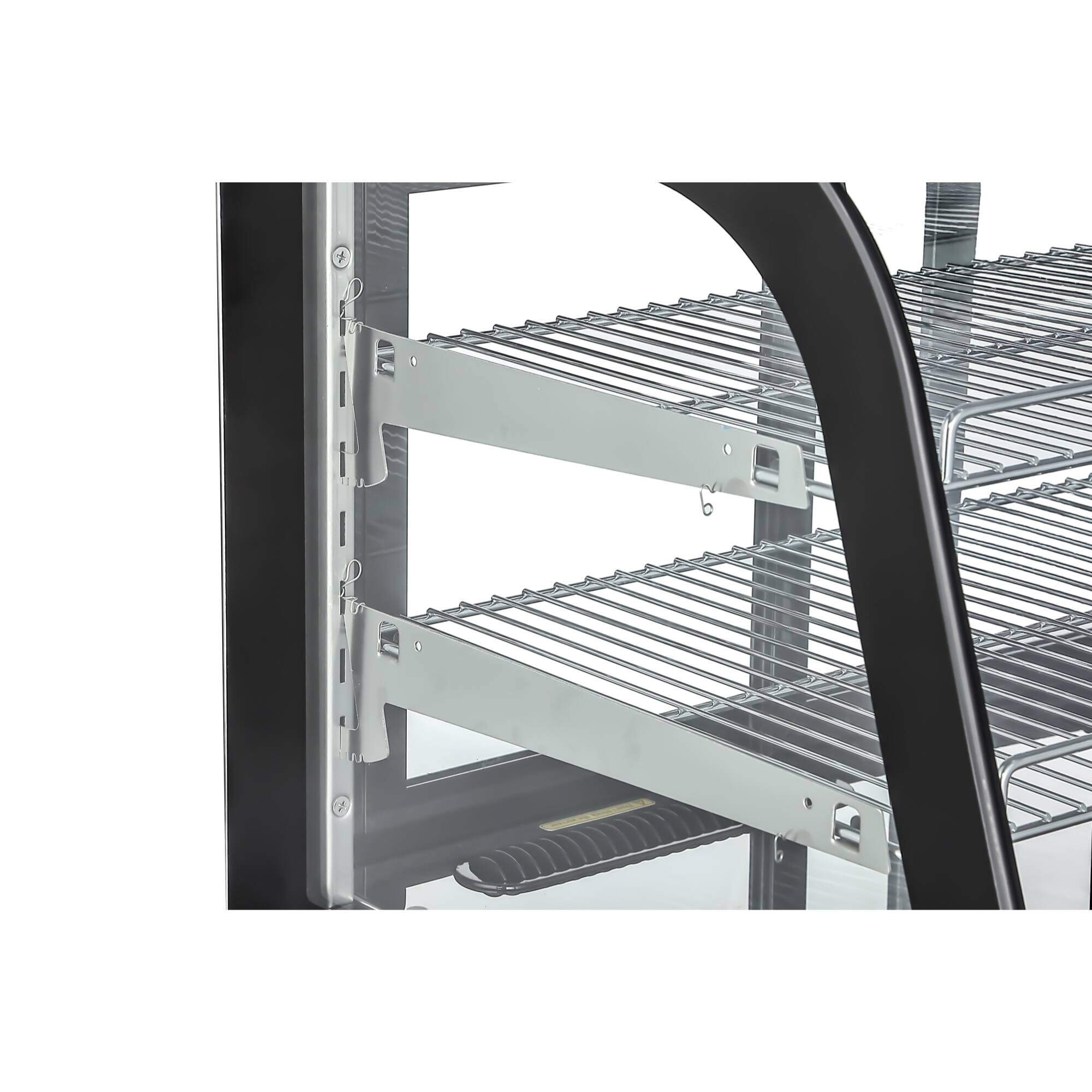 Alt View 6. Koolmore - 34.5 in. Drop-In Countertop Display Refrigerator in Black (DICDC-160-BK) - Stainless steel.