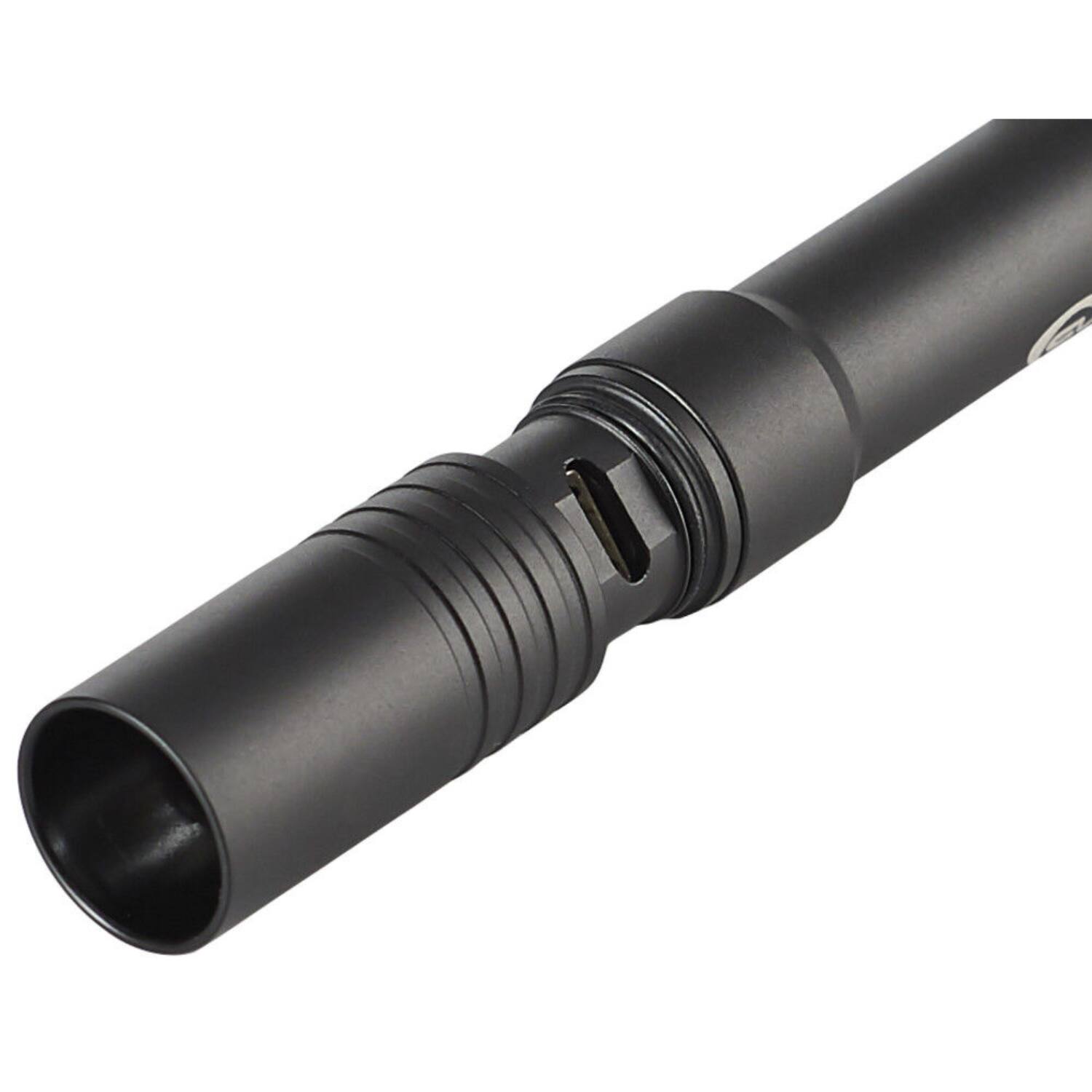 Left. Streamlight - Streamlight 66133 STYLUS PRO Handheld Super Bright USB Rechargeable 70 Lumens Penlight - Black.