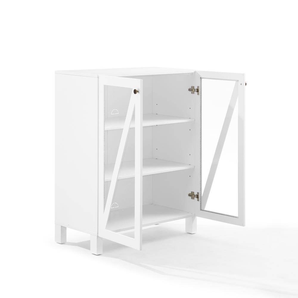 Back. Crosley Furniture - Cassai Stackable Kitchen Storage Pantry - White.
