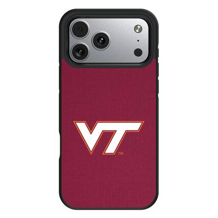 Front. Keyscaper - Virginia Tech Hokies iPhone Solid Design Bump Case - 15 Pro Max - Multicolor.