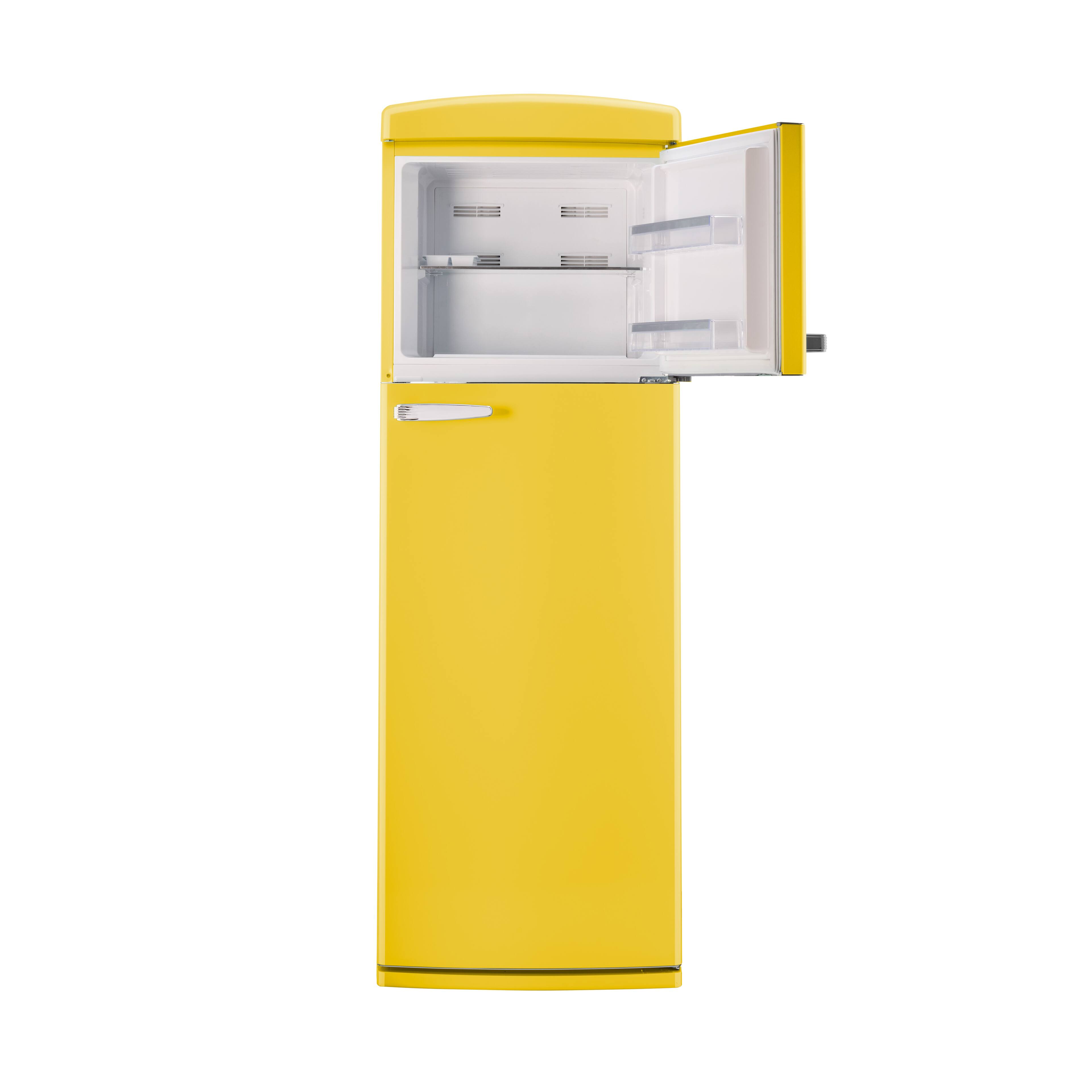 Alt View 7. Unique Appliances - 24 in. Wide Classic Retro 11 cu.ft. Top Freezer Refrigerator - Canary Yellow.