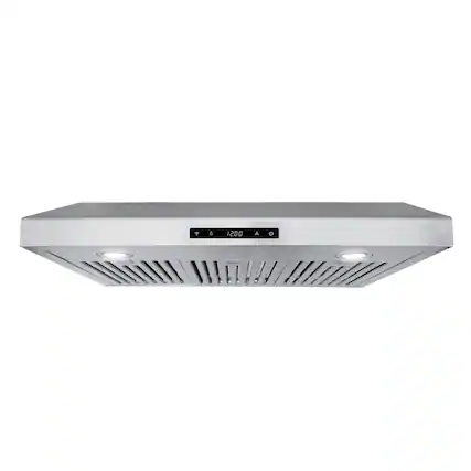 Front. COSMO - COS-KS6U30 30 in. Haven Collection 500 CFM Ducted Under Cabinet Range Hood, Touch Controls, LED Lights - Stainless Steel.