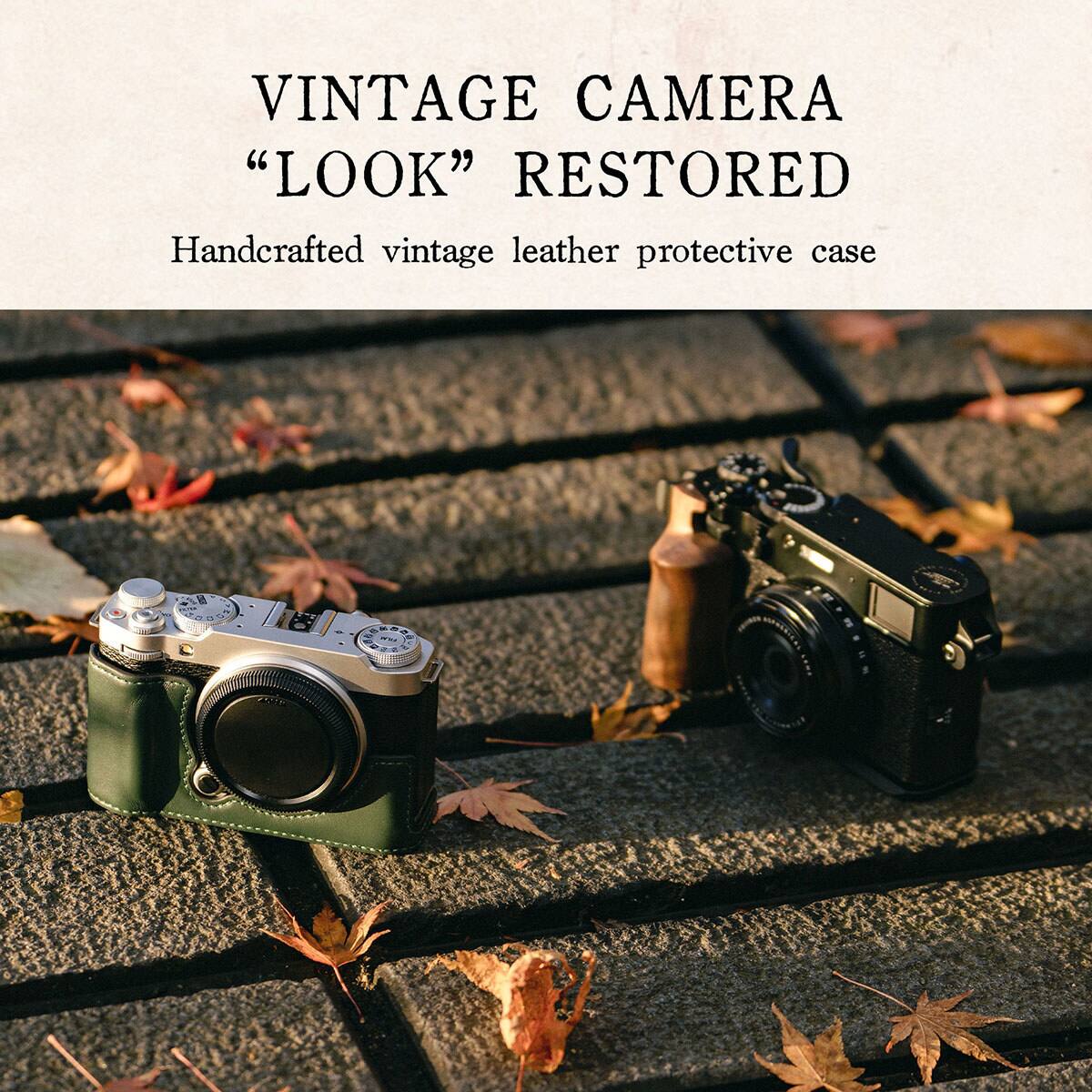 VINTAGE CAMERA "LOOK" RESTORED  
Handcrafted vintage leather protective case
