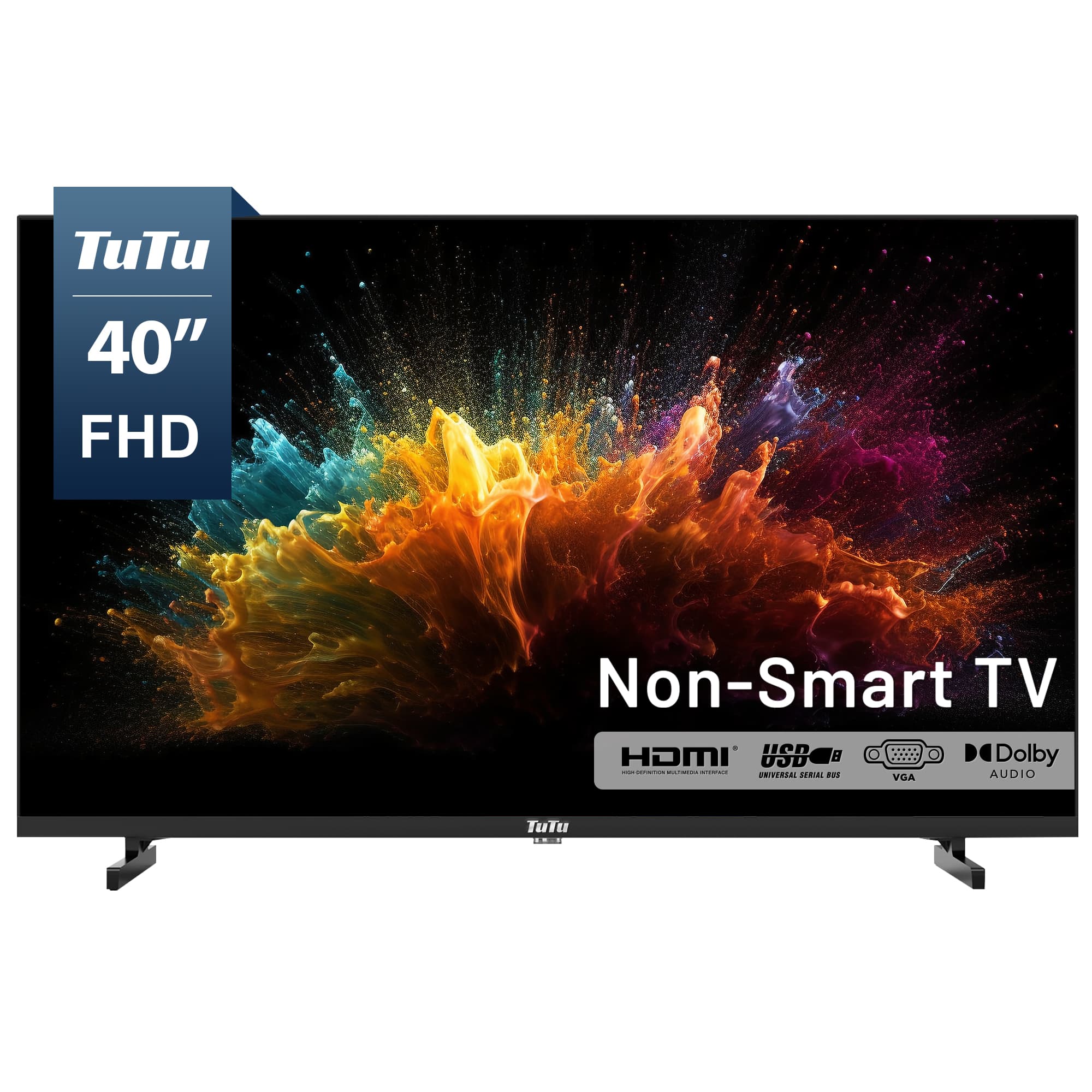 TuTu - 40" 1080p HD 2K LED Non-Smart TV