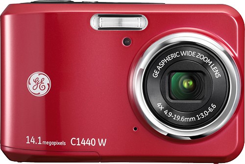 Best Buy: GE Smart Series C1440W 14.1-Megapixel Digital Camera Red C1440W-RD