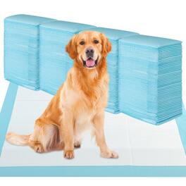 Gymax - 36''x 36''(200 Counts) Dog Potty Training Pads Puppy Pee Pads w/ Quick-Drying - Blue