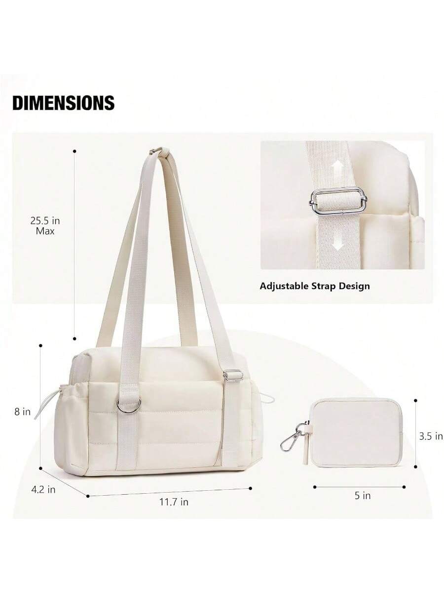 DIMENSIONS  
- 25.5 in Max  
- 11.7 in  
- 8 in  
- 4.2 in  
- 3.5 in  
- 5 in  

Adjustable Strap Design