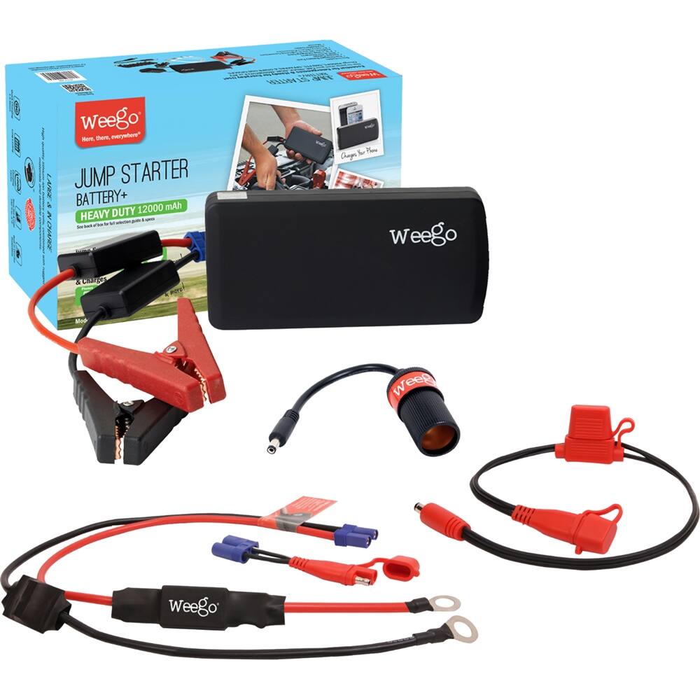 Front. Weego - Jump Starter Battery+ - Black.