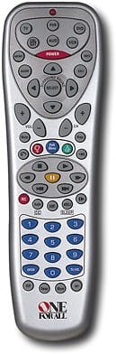 Front Standard. One For All - 6-Device Universal Remote.