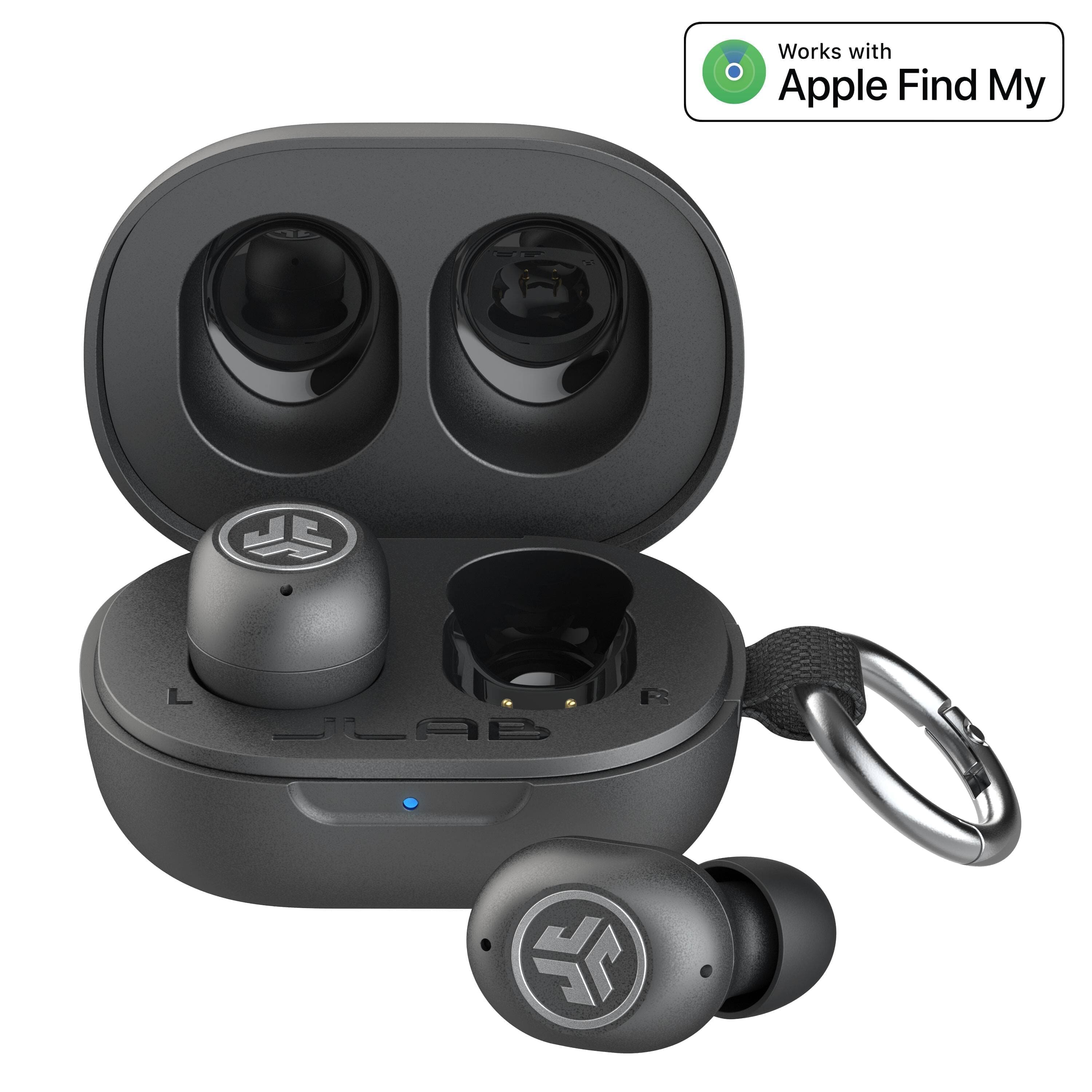 Works with Apple Find My  
JLAB