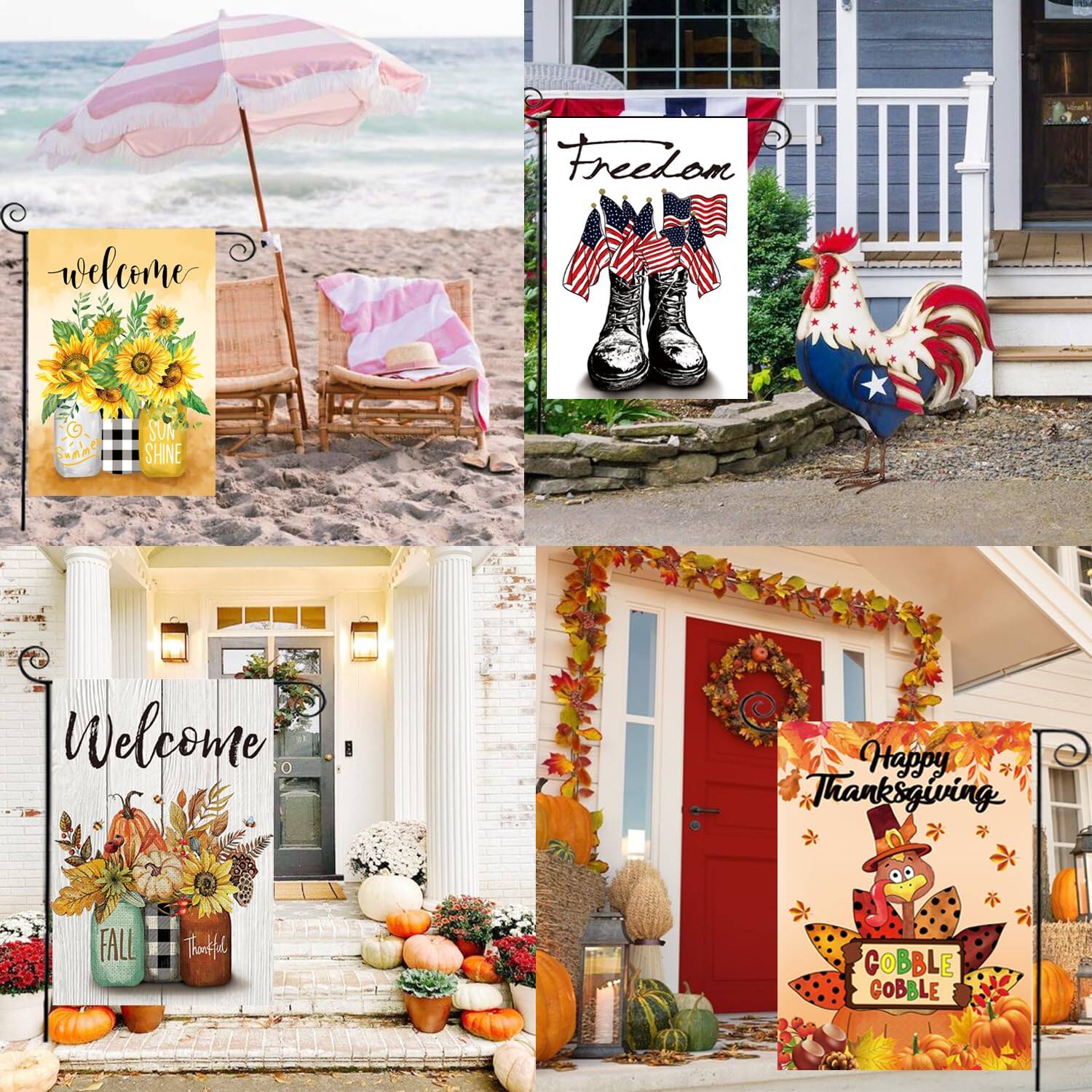 - Welcome Sun Shine
- Freedom
- Welcome Fall Thankful
- Happy Thanksgiving Gobble Gobble