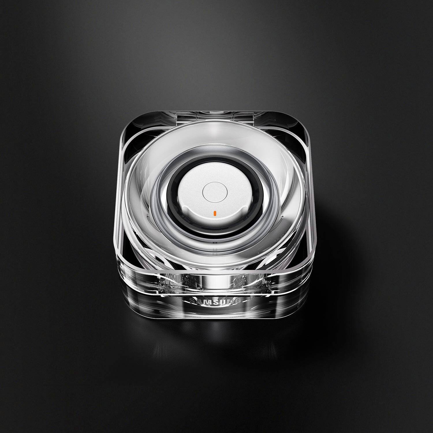 Alt View 11. Samsung - Galaxy Ring Charging Case Size 8 - White.