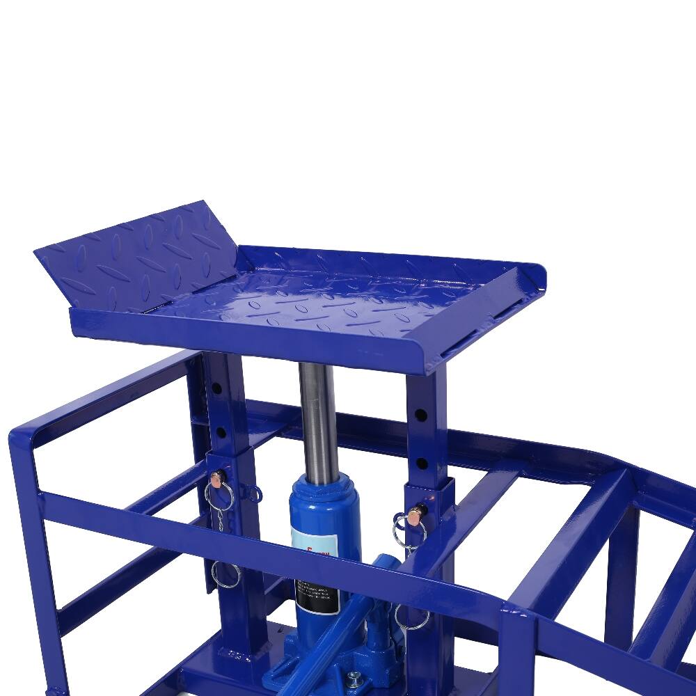 Alt View 6. Ropilly - 5 Ton Hydraulic Car Ramps Heavy Duty Steel Truck Service Lifts 10000 Lbs Capacity Adjustable Garage Repair Frame 2 Pack.