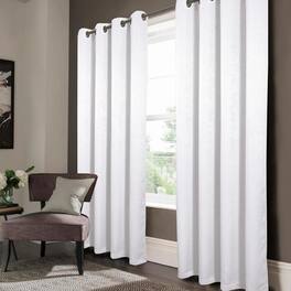 Olivia Gray - Oliva Gray Nora Embossed Blackout Grommet Panel - 52x90" - White