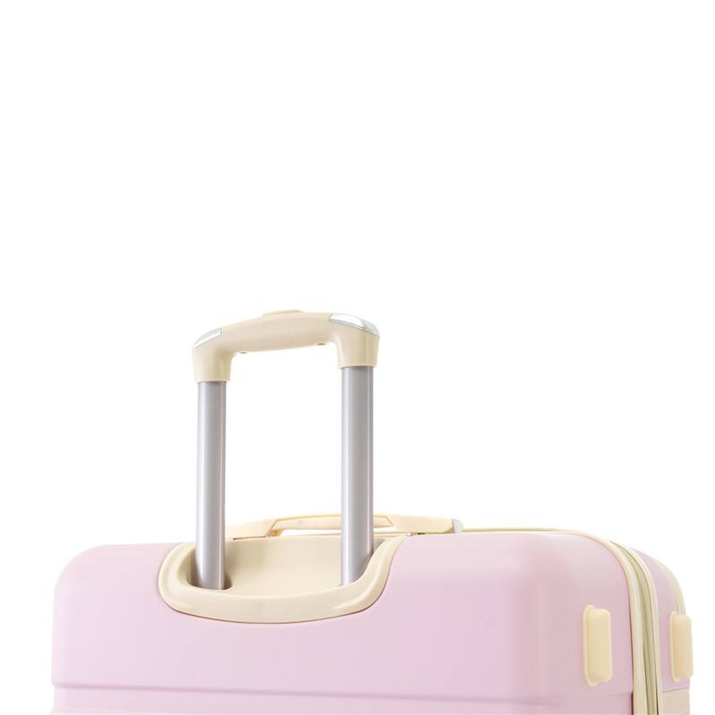 Alt View 8. HTUTWOO - Hardshell Luggage Sets 4 Pieces - 20"+24"+28" Luggages and Cosmetic Case, Spinner Suitcase with TSA Lock, Lightweight - Light Pink.