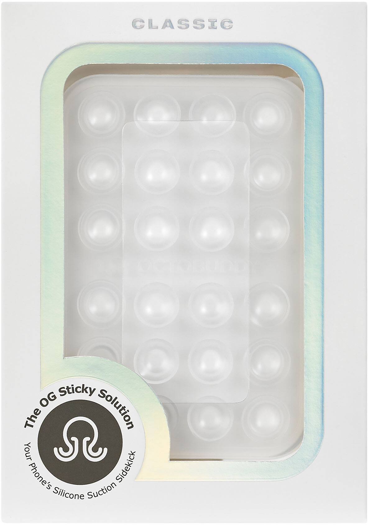 CLASSIC  
The OG Sticky Solution  
Your Phone's Silicone Suction Sidekick