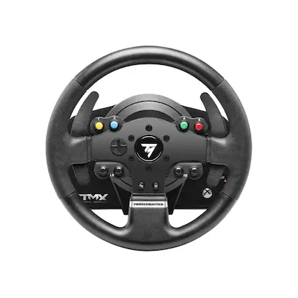 Front. Thrustmaster - TMX Force Feedback Racing Wheel for Xbox Series X|S, Xbox One, and PC - Black.