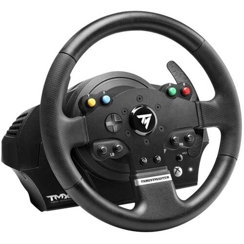 Left. Thrustmaster - TMX Force Feedback Racing Wheel for Xbox Series X|S, Xbox One, and PC - Black.
