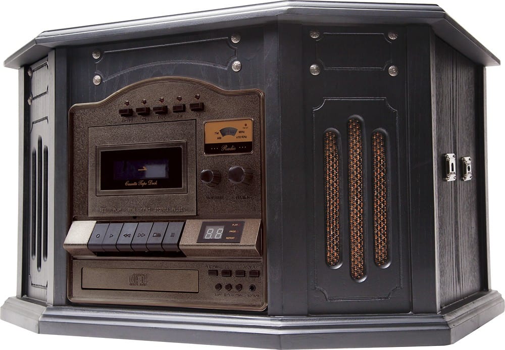 Front. Grace Digital - Victoria Tunewriter III USB Recordable Turntable - Ebony.