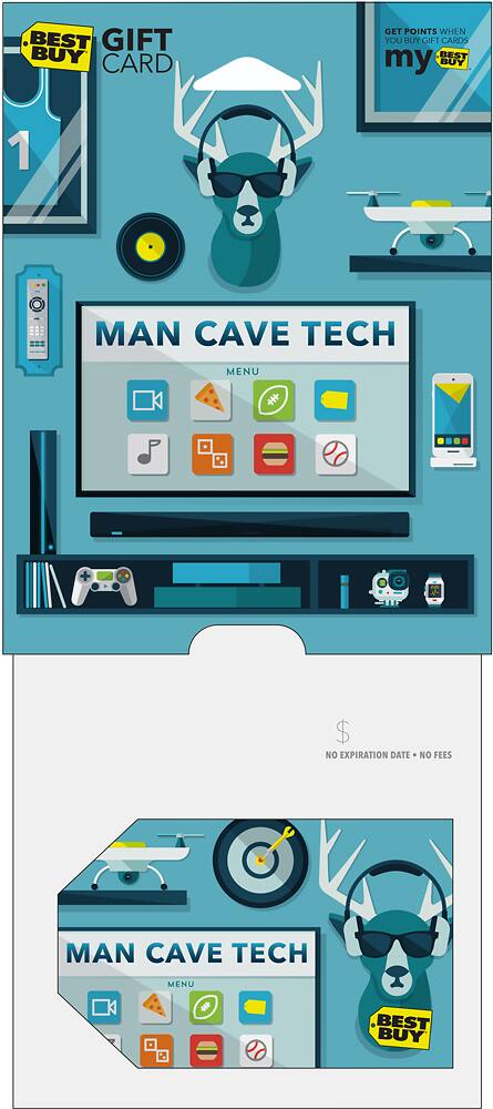 Front. Best Buy® - $100 Man Cave Gift Card.