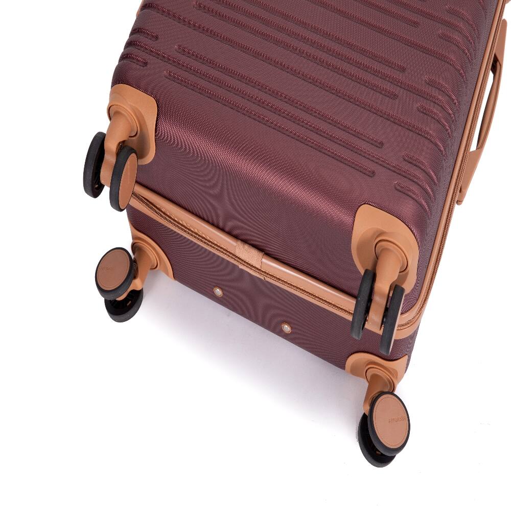 Alt View 6. Ropilly - Ropilly 5 Piece Luggage Set Wine Red Hard Case Luggage with TSA Lock - Wine Red.