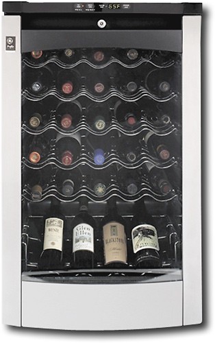  GE - Profile 29-Bottle Wine Cellar - Stainless-Steel
