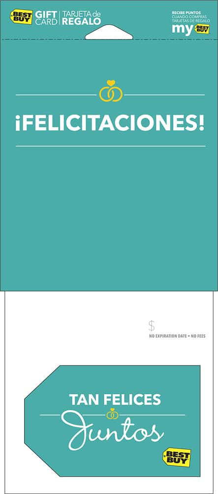 Front. Best Buy® - $25 Spanish So Happy Together Gift Card.