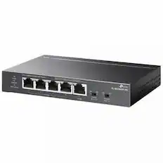 Front. TP-Link - Omada TL-SG1005P-PD Ethernet Switch - 5 Ports - Gigabit Ethernet - 10/100/1000Base-T - 2 Layer Supported - 2.68 W Power - Unknown.