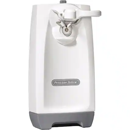Angle. Proctor Silex - SureCut Electric Can Opener - White.