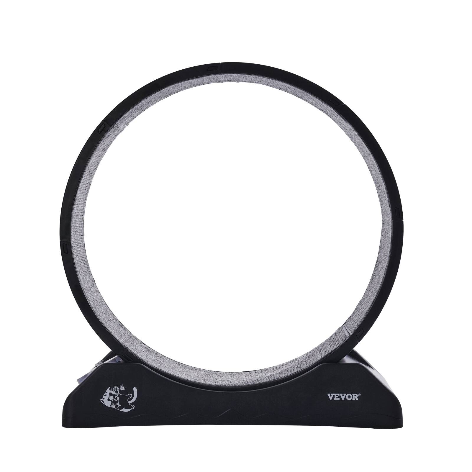 Alt View 5. VEVOR - Cat Exercise Wheel, 31.5 in, Large Cat Running Wheel with Secure Brake & Carpeted Runway, Quiet Operation Cat Treadmill - Black.