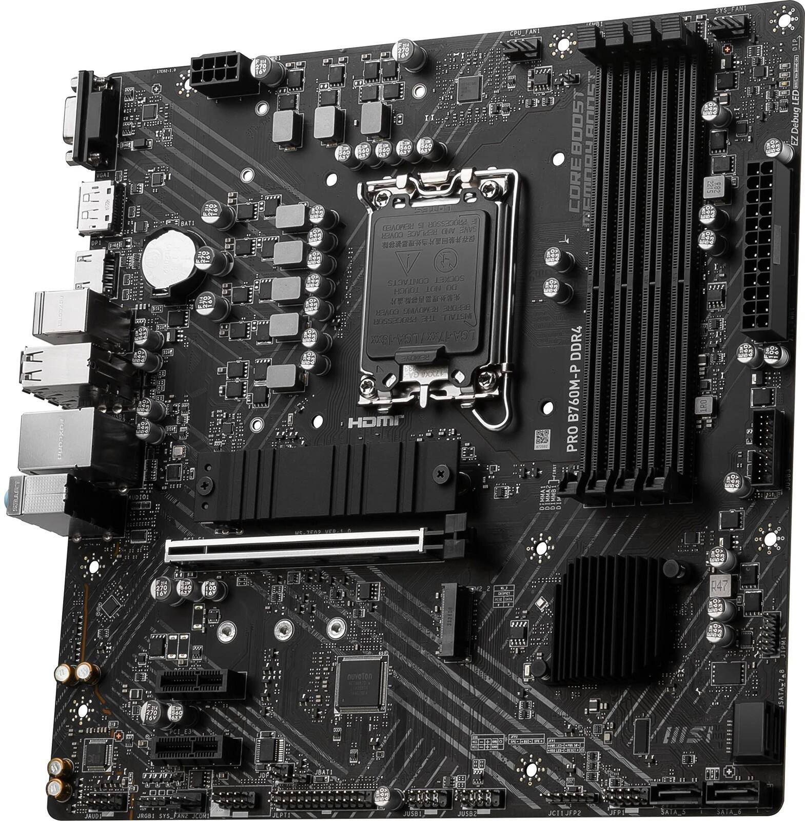 MSI PRO B760M P DDR4 LGA 1700 Micro ATX Motherboard B760MPD4