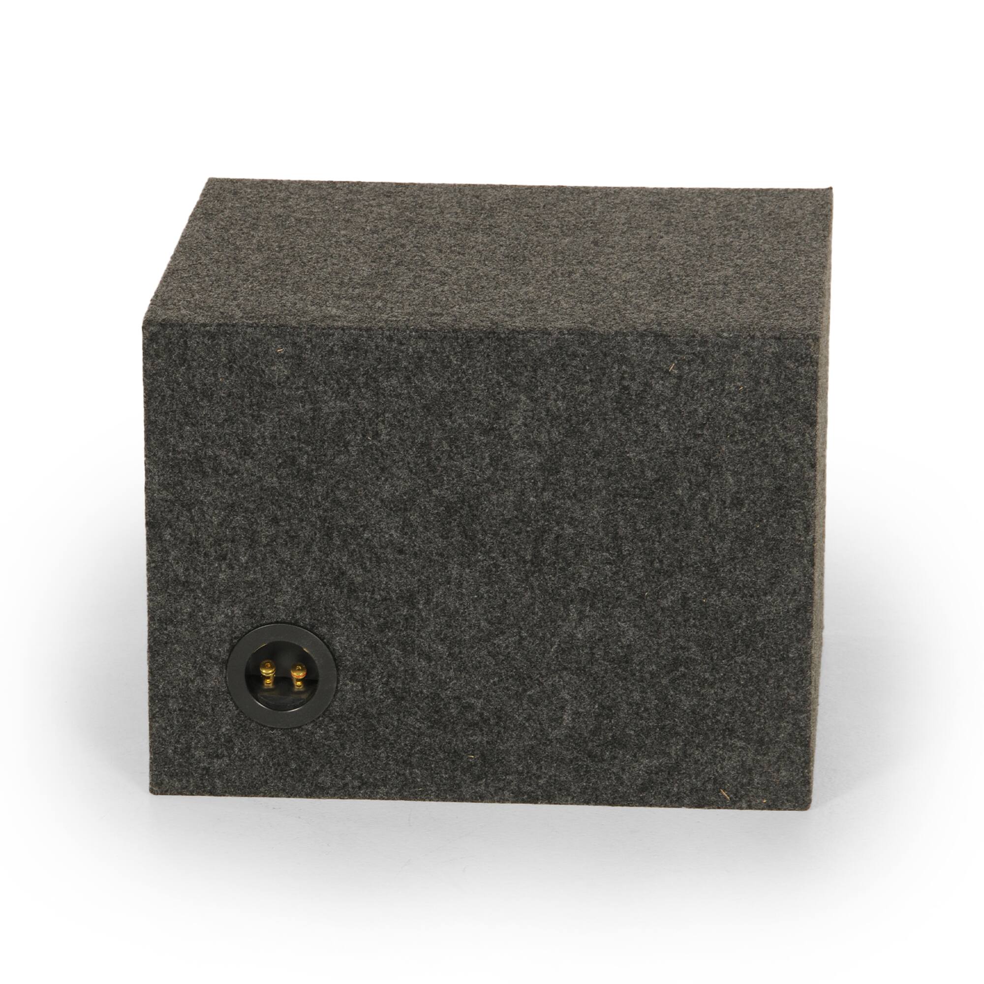 Alt View 5. QPower - QPower QBASS Dual Vented 12 Inch Single Audio Subwoofer Enclosure Box, Charcoal - Charcoal Gray.