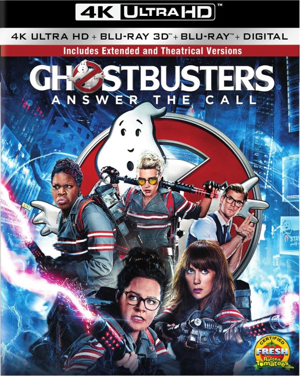  Ghostbusters: Answer the Call [Includes Digital Copy] [4K Ultra HD Blu-ray/Blu-ray] [3D] [4K Ultra HD Blu-ray/Blu-ray/Blu-ray 3D] [2016]