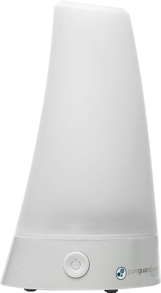Angle. PureGuardian - Aromatherapy Essential Oil Diffuser with Ultrasonic Technology - White.