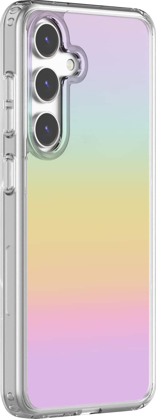 Front. SaharaCase - Hybrid-Flex Hard Shell Series Case for Samsung Galaxy S24+ - Transparent Gradient.