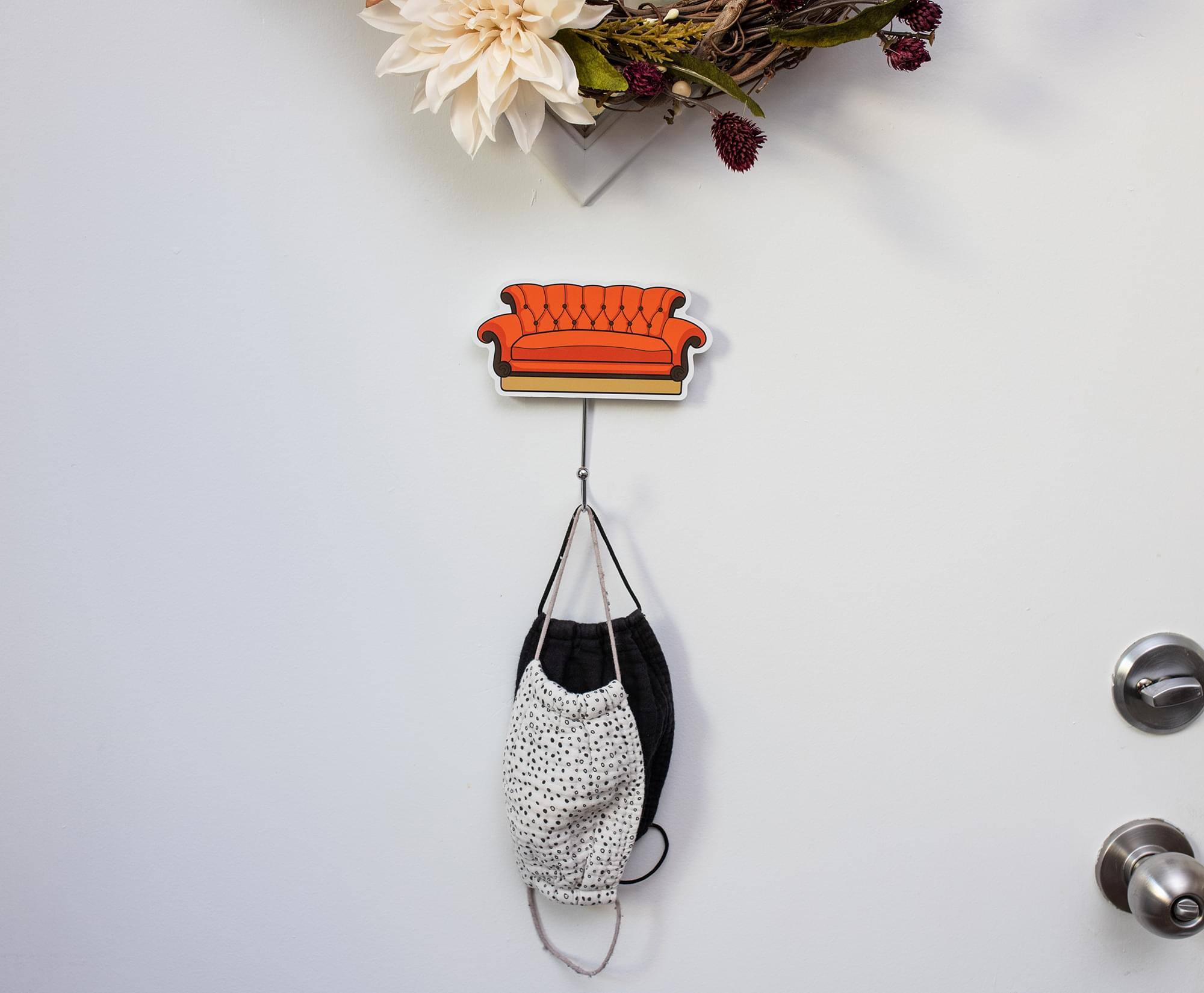 Alt View 5. Silver Buffalo - Friends Icons Die-Cut Coat Hanger Wall Hooks | Set of 3 - Yellow.