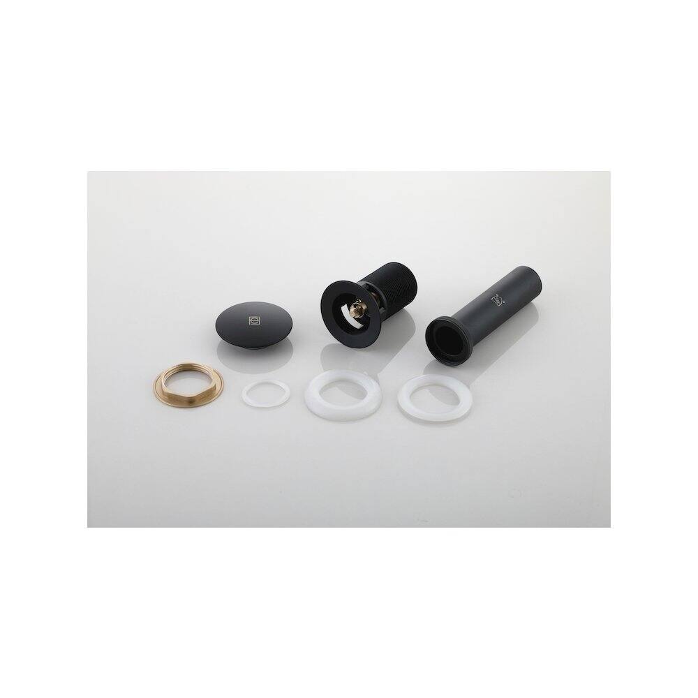 Alt View 3. Elegant Kitchen and Bath - Pop-up bathroom sink drain with overflow in Matte Black - Matte Black.