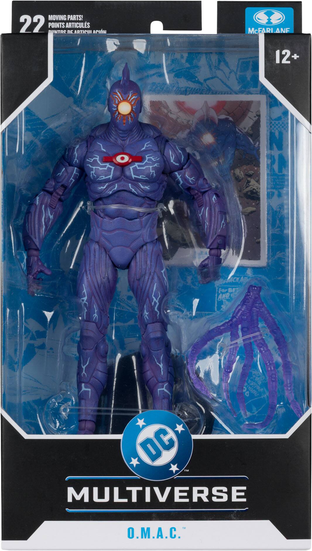 MOVING PARTS!  
22 POINTS D'ARTICLES  
POINTS ARTICULS DE ARTICULATIONS  
12+  
McFARLANE ANF  
DC MULTIVERSE  
O.M.A.C.