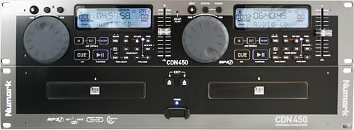 Front Standard. Numark - Refurbished Rack-Mount Professional MP3/CD Player - Black.
