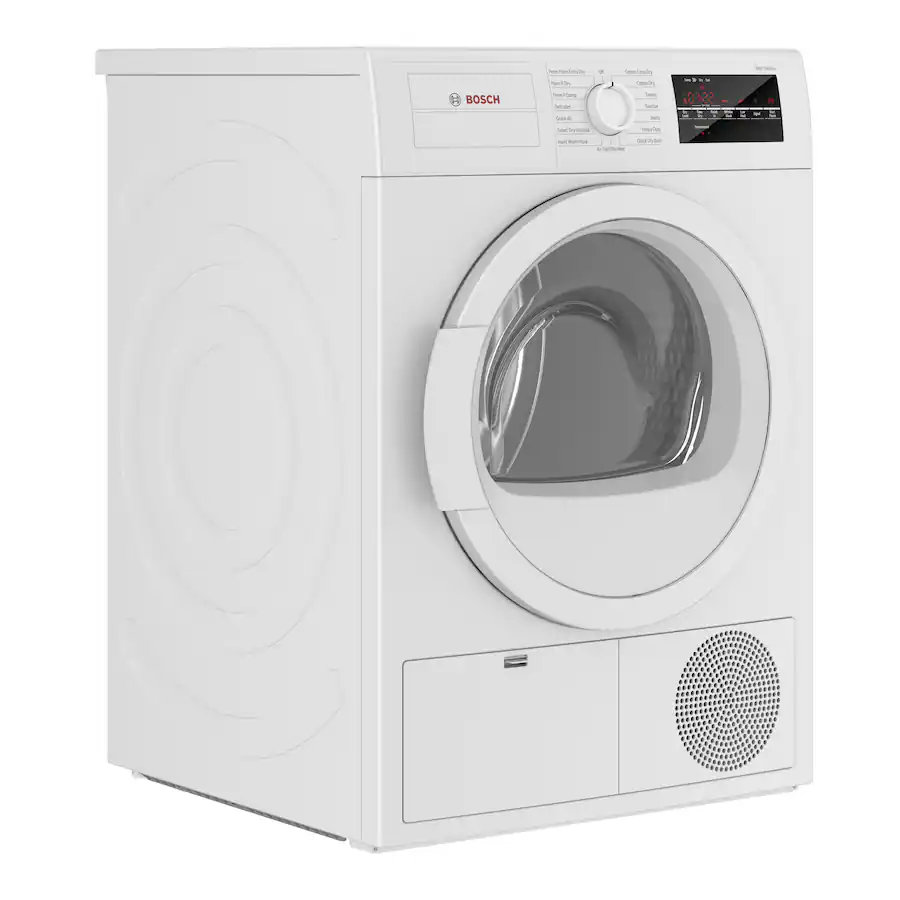 Bosch 300 Series 4 Cu. Ft. Stackable Smart Electric Dryer with Wrinkle ...