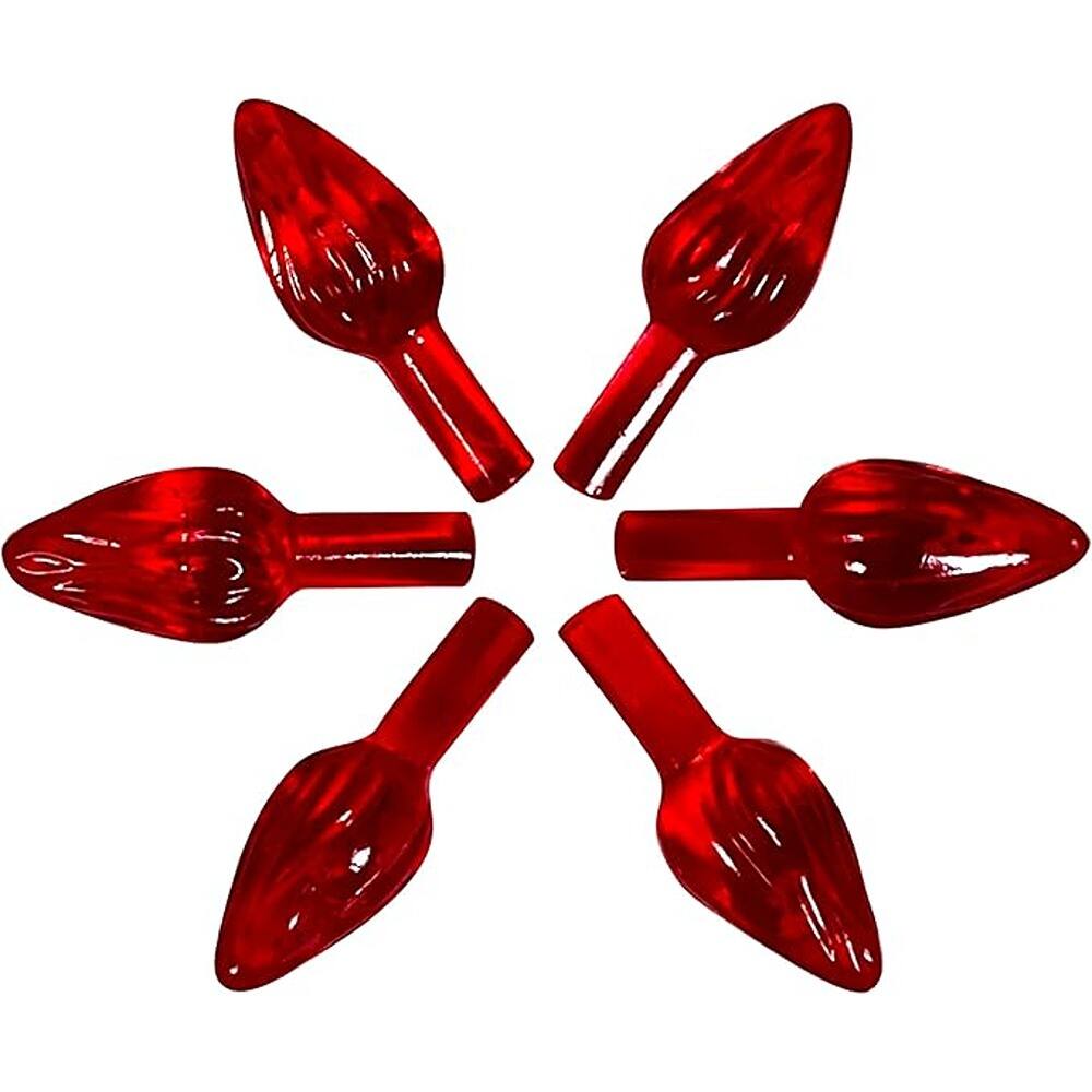 Angle. Schertz - Medium Twist Ceramic Christmas Tree Light Ornaments - multicolored.