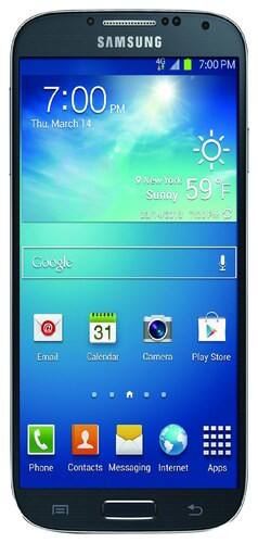 Front Standard. Verizon Wireless Prepaid - Samsung Galaxy S 4 4G LTE No-Contract Cell Phone - Black.