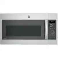 GE Profile - 2.1 Cu. Ft. Over-the-Range Microwave with Sensor Cooking and Steam Cleaning - Stainless Steel - Front_Zoom
