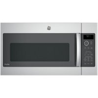 GE Profile - 2.1 cu. ft. Sensor Over-the-Range Microwave - Stainless steel - Front_Zoom