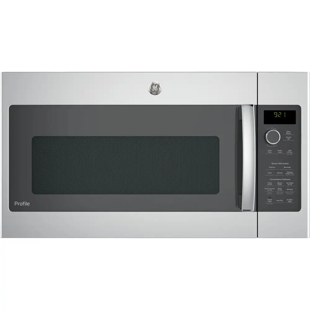 GE Profile - 2.1 Cu. Ft. Over-the-Range Microwave with Sensor Cooking and Steam Cleaning - Stainless Steel