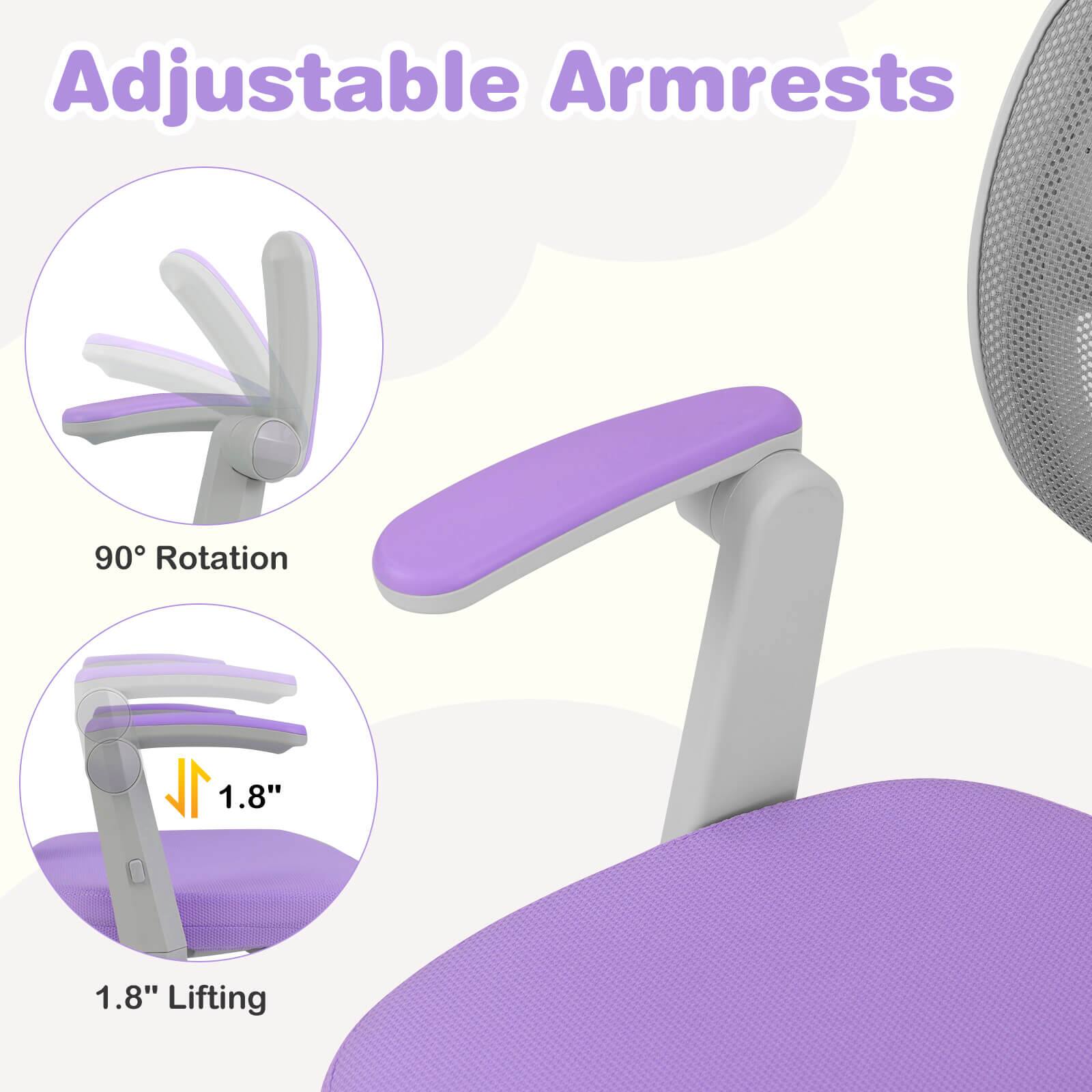 Adjustable Armrests

90° Rotation

1.8" Lifting