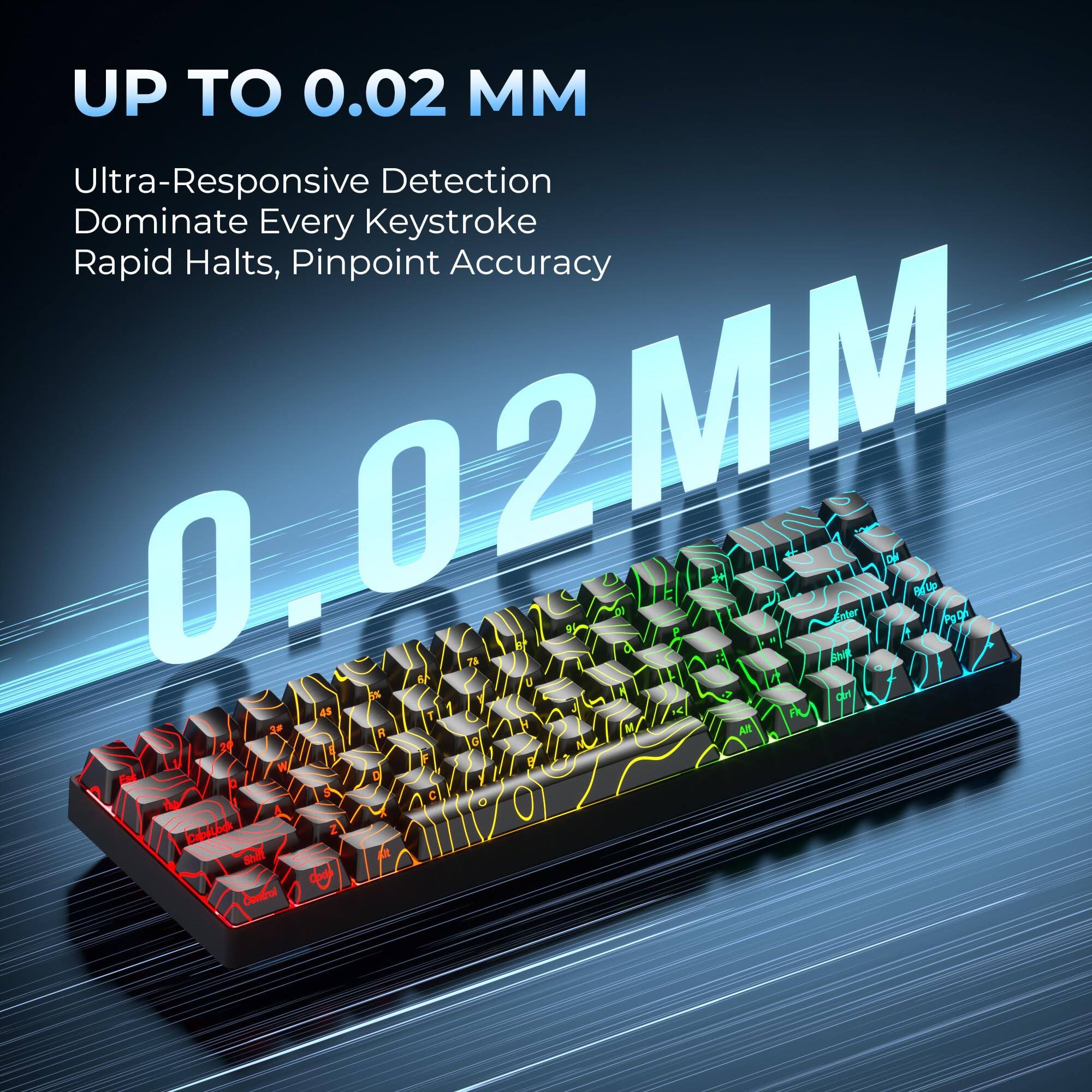 UP TO 0.02 MM

Ultra-Responsive Detection  
Dominate Every Keystroke  
Rapid Halts, Pinpoint Accuracy