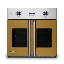 Viking - 30" 7 Series French Door Single Built-In Electric Thermal Convection Oven - Golden Hour