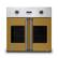 Front. Viking - 30" 7 Series French Door Single Built-In Electric Thermal Convection Oven-Golden Hour - Golden Hour.