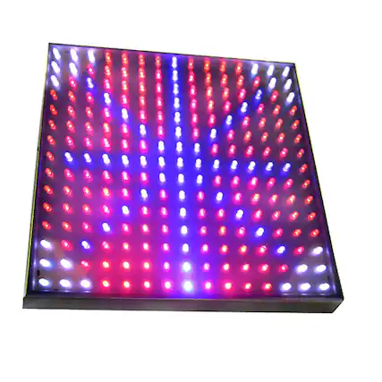 Front. HQRP - Indoor Garden LED Grow Light Panel - Full Spectrum 225 LED, 14 W, 12 in, 110-220 V.